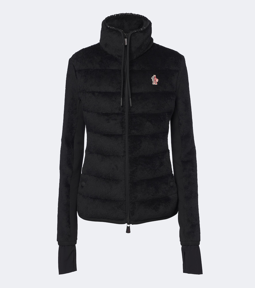 MONCLER Moncler Grenoble Down-paneled teddy cardigan
