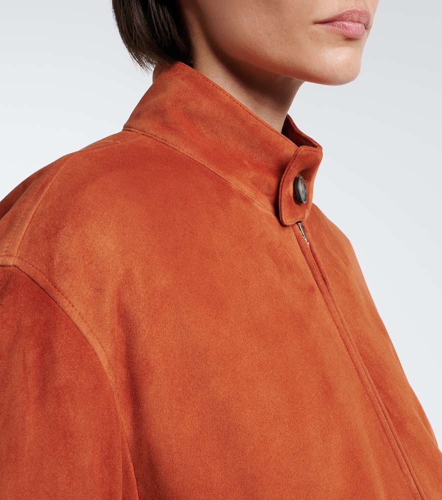 Suede Bomber Jacket