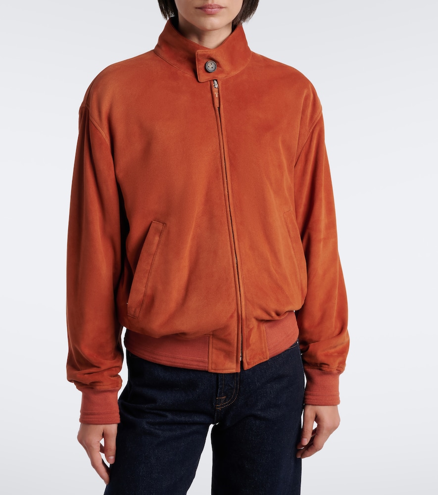 Suede Bomber Jacket