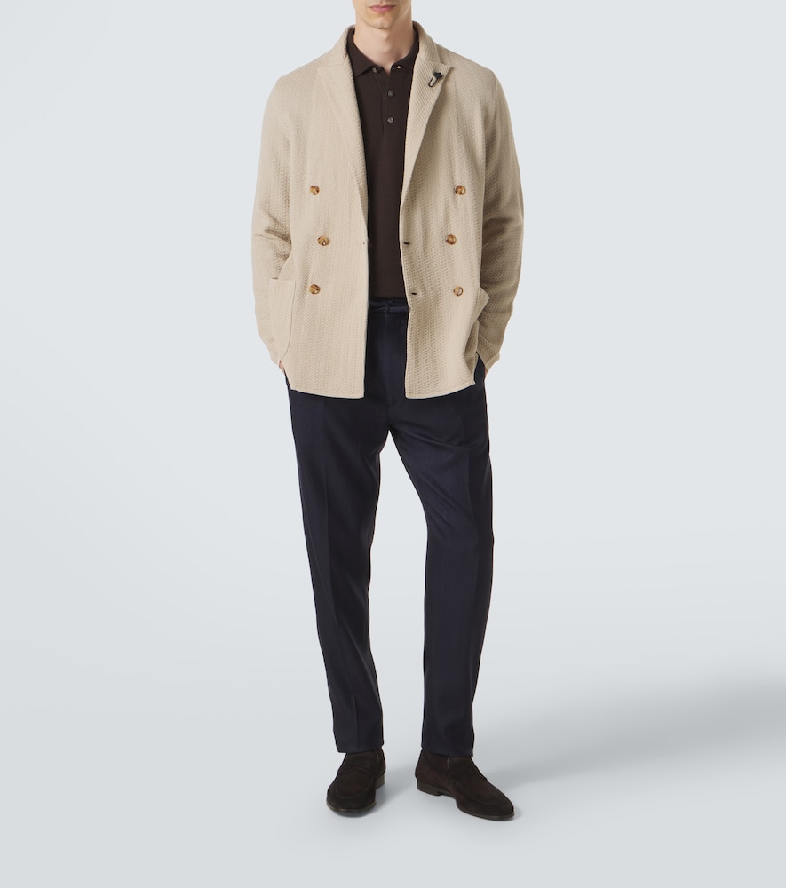 Double-Breasted Virgin Blazer