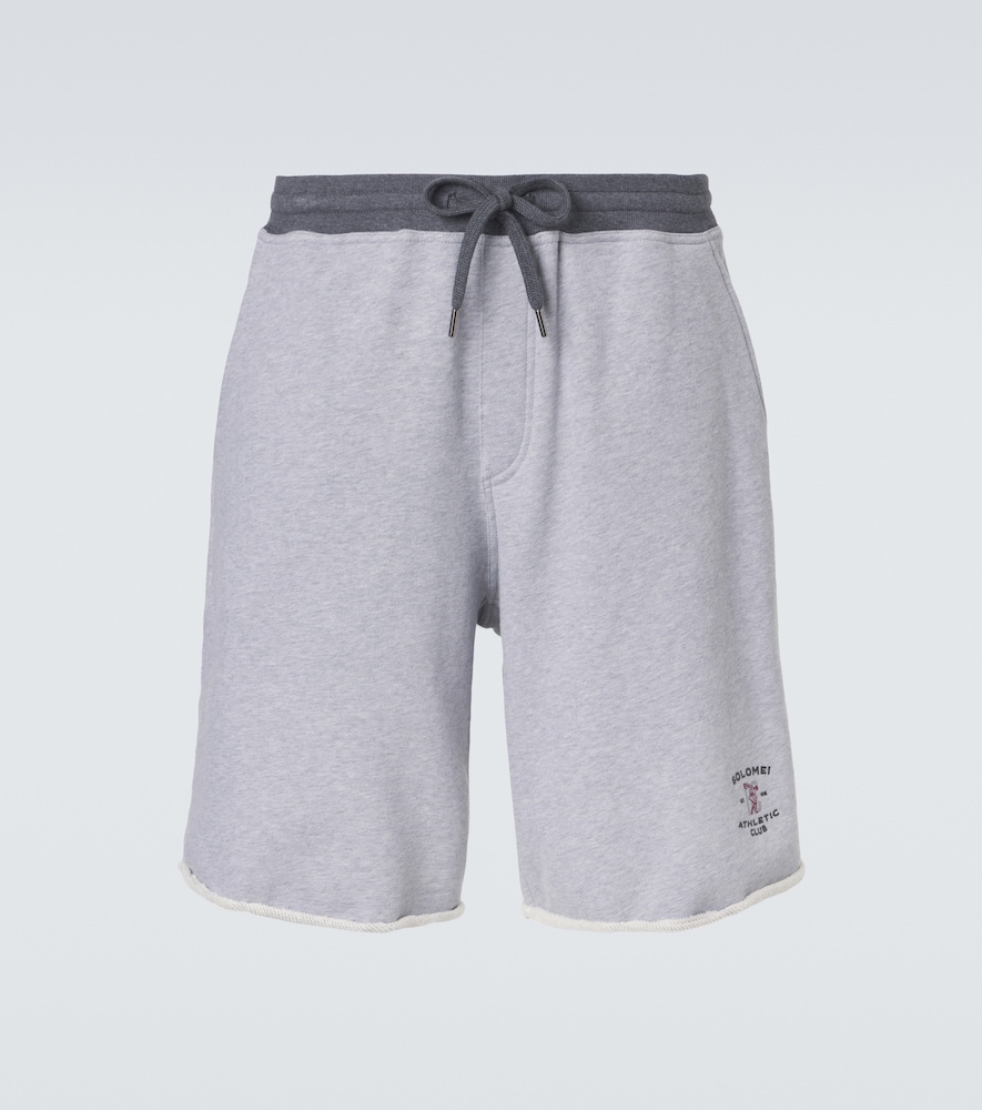 Brunello Cucinelli Men's Grey Cotton Jersey Shorts UK Size 38 - Mytheresa