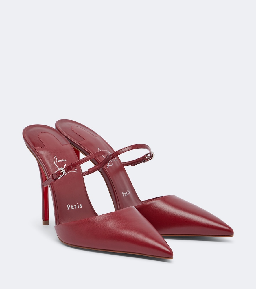 Christian Louboutin Milena Leather Red Pumps
