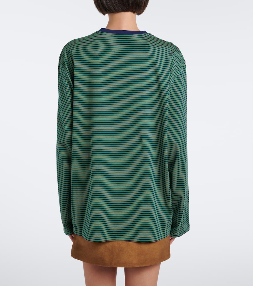 Striped Cotton Jersey T-Shirt