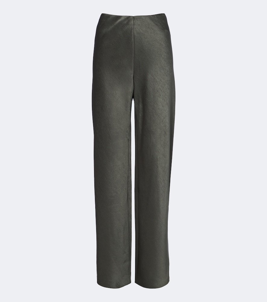 Pantaloni Colette in raso a gamba larga