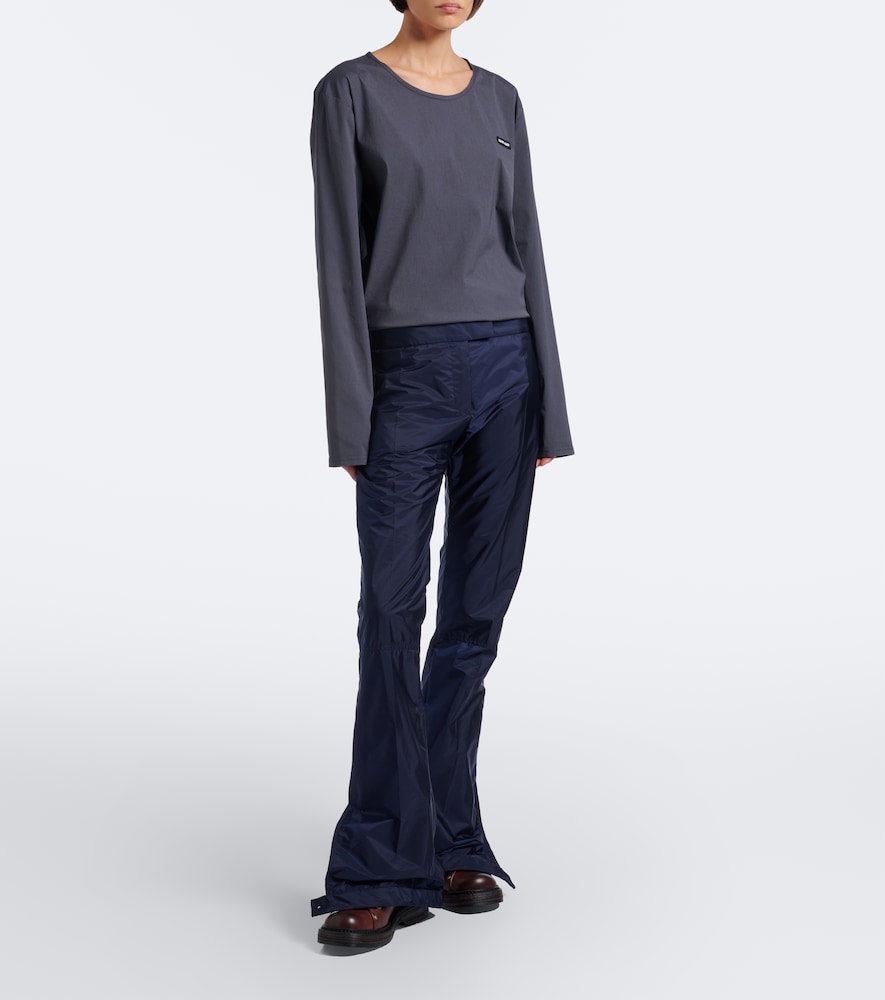 Cotton-Blend Poplin T-Shirt