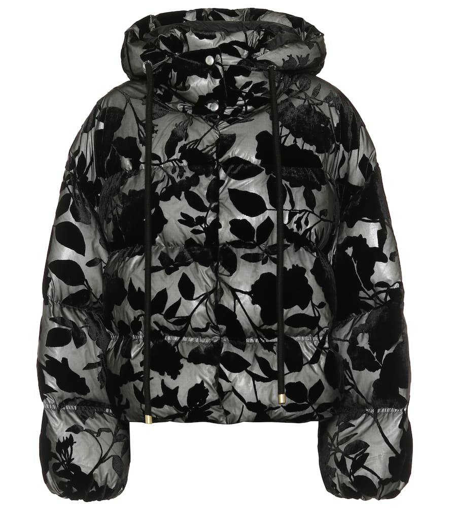 2 MONCLER 1952 Dora flocked down coat by Moncler Genius