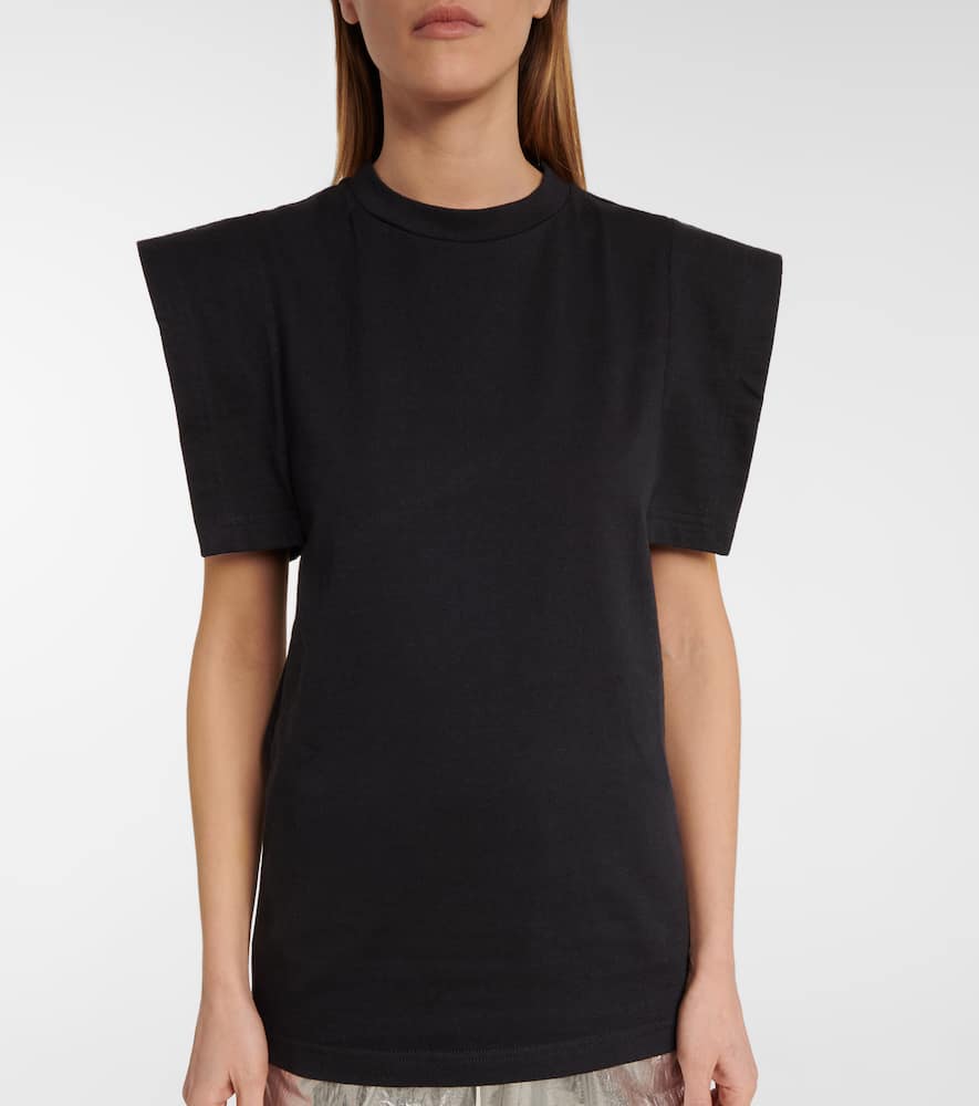 Isabel Marant Zelipa Cotton T-shirt In Black