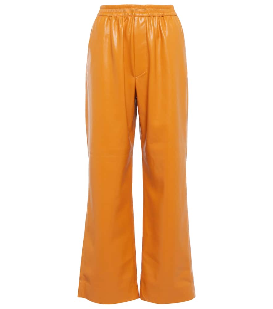 Nanushka Odessa wide-leg faux leather pants