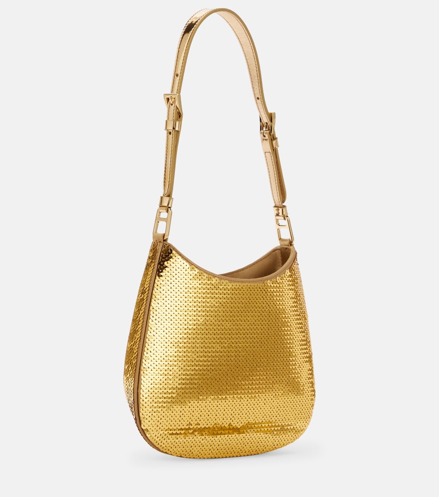  Prada Prada Prada Cleo Small Sequined Shoulder Bag 
