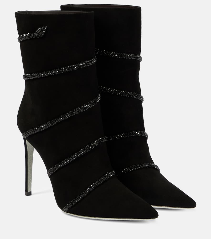 Morgana embellished suede boots