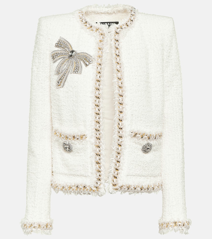 Balmain Embellished tweed jacket