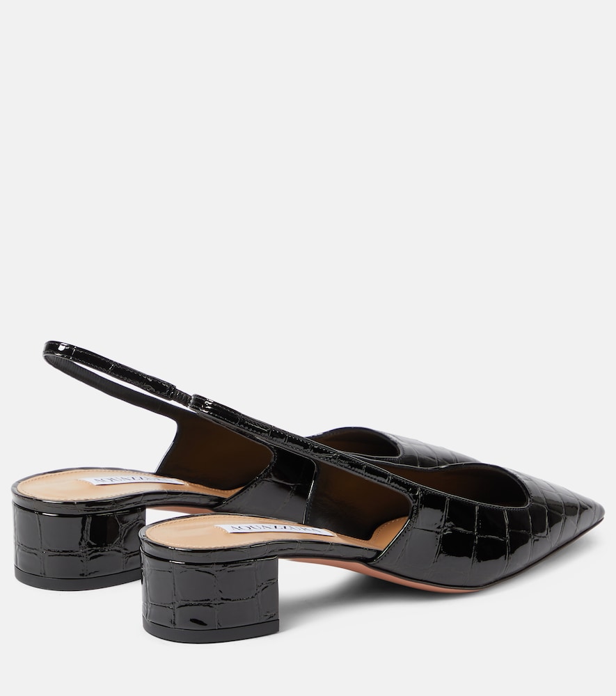 Ginza 35 Patent Leather Slingback Pumps