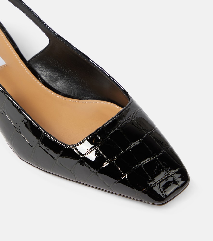 Ginza 35 Patent Leather Slingback Pumps