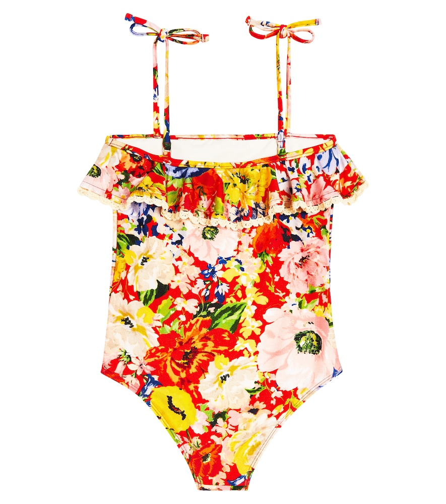  Zimmermann Kids Zimmermann Kids Alight Ruffled Floral Swimsuit 