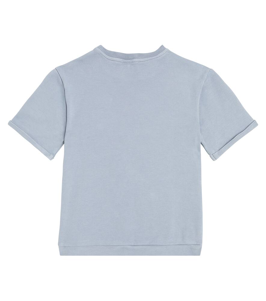 Donsje Jarne Embroidered Cotton T-shirt In Blue