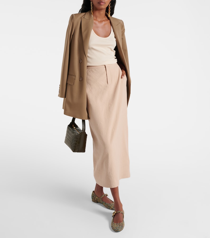  Vince Vince Linen-blend Maxi Skirt 