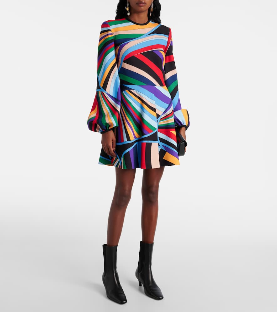 Pucci Printed Dress In Iride Print In Multicolor