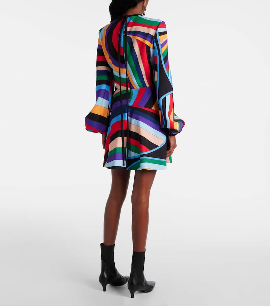 Pucci Printed Dress In Iride Print In Multicolor