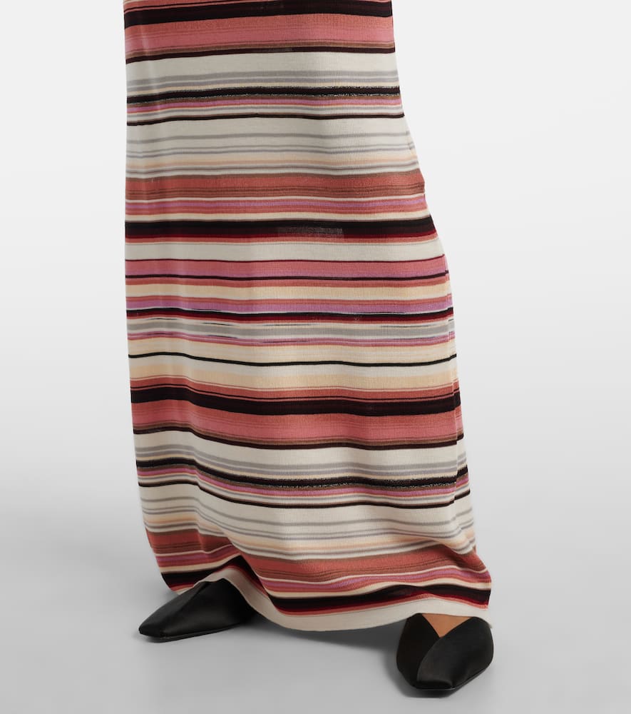 Missoni Striped Halterneck Maxi Dress In Multi