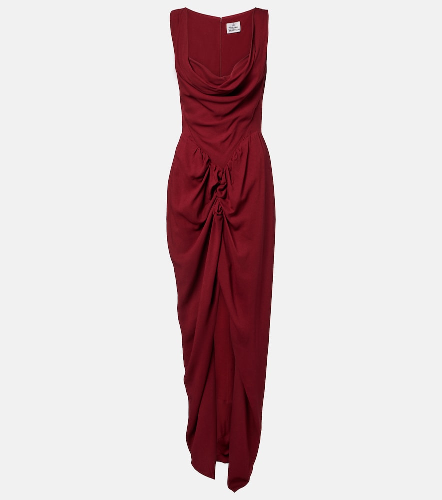 Vivienne Westwood Panther draped crêpe gown