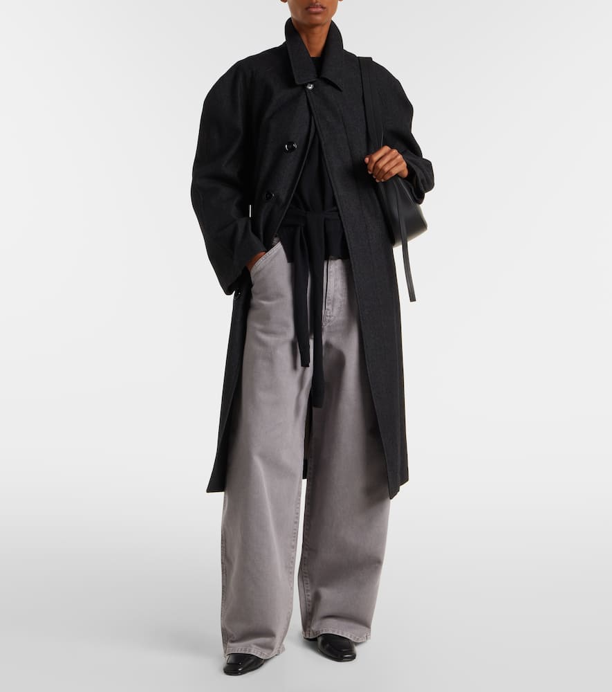 Lemaire High-rise Wide-leg Jeans In Gray