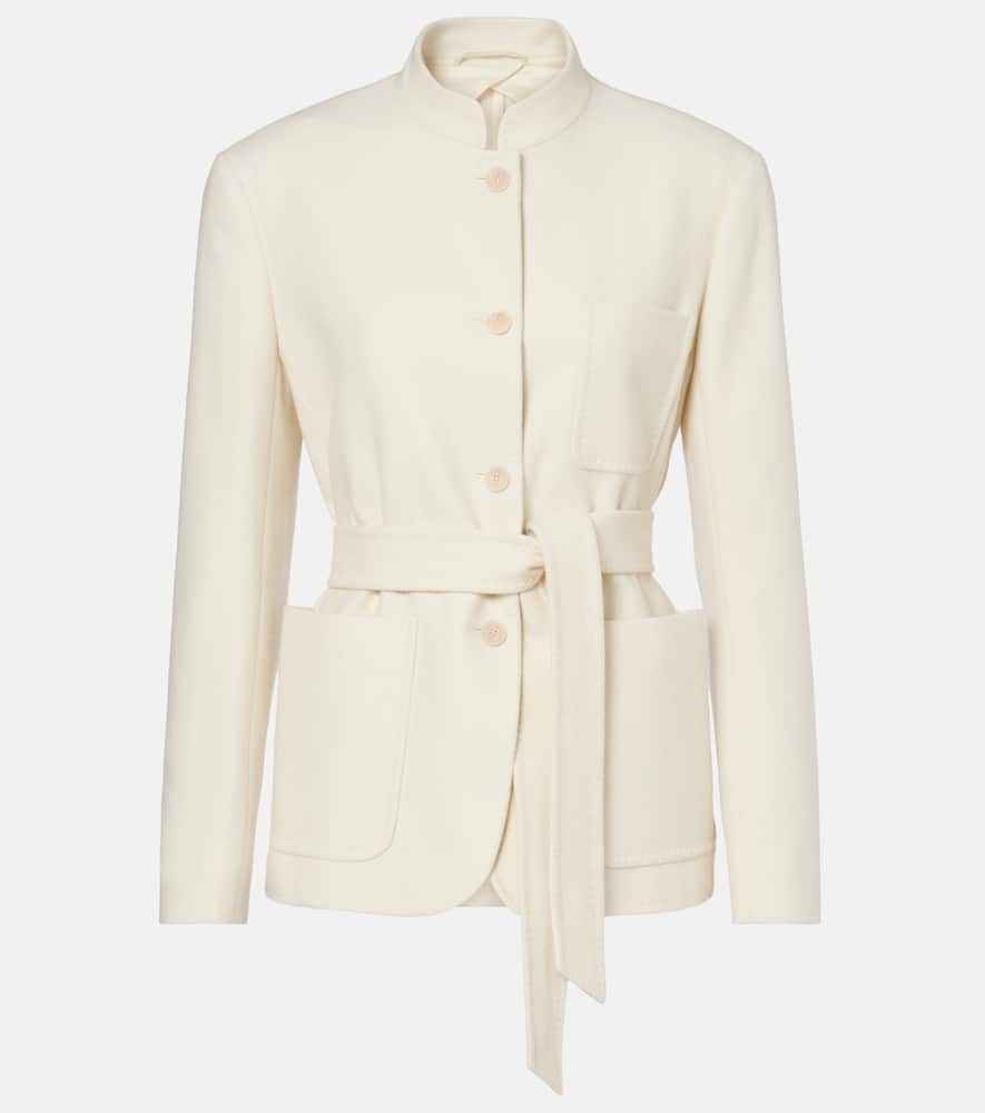 Max Mara Weste Dallas Aus Kaschmir In White