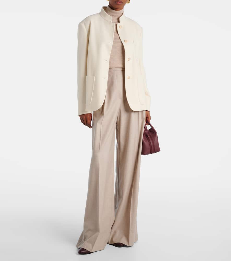 Max Mara Weste Dallas Aus Kaschmir In White