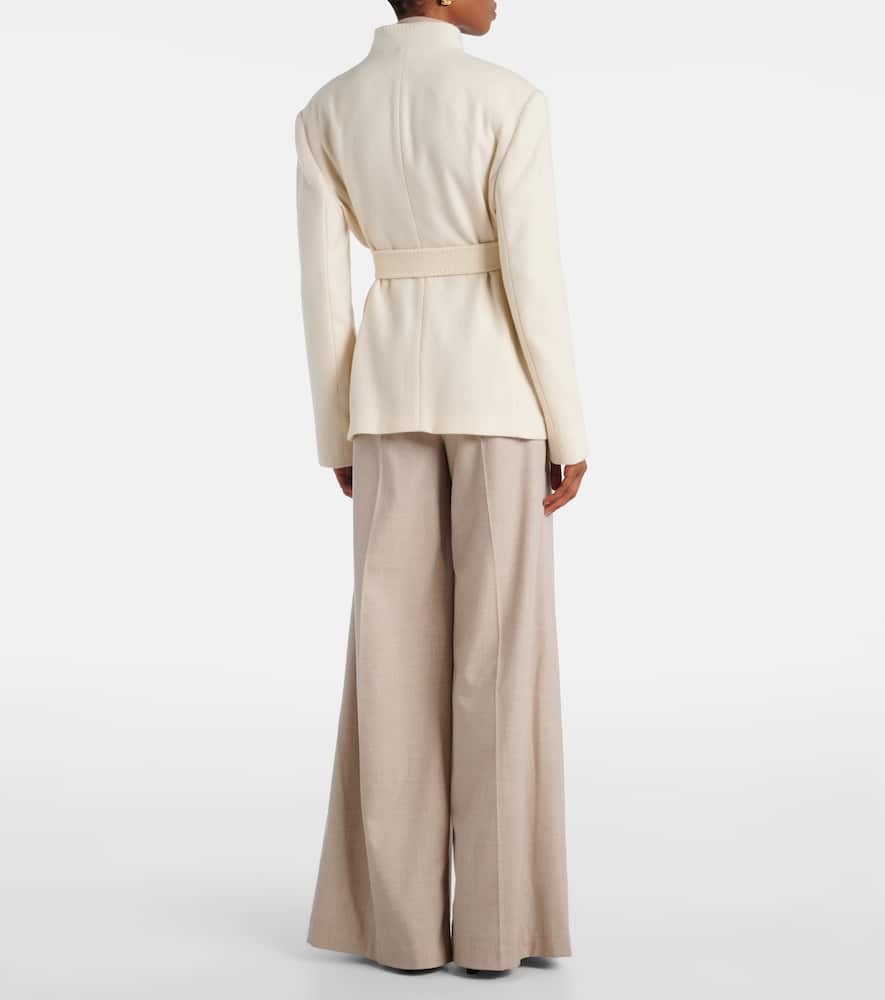 Max Mara Weste Dallas Aus Kaschmir In White