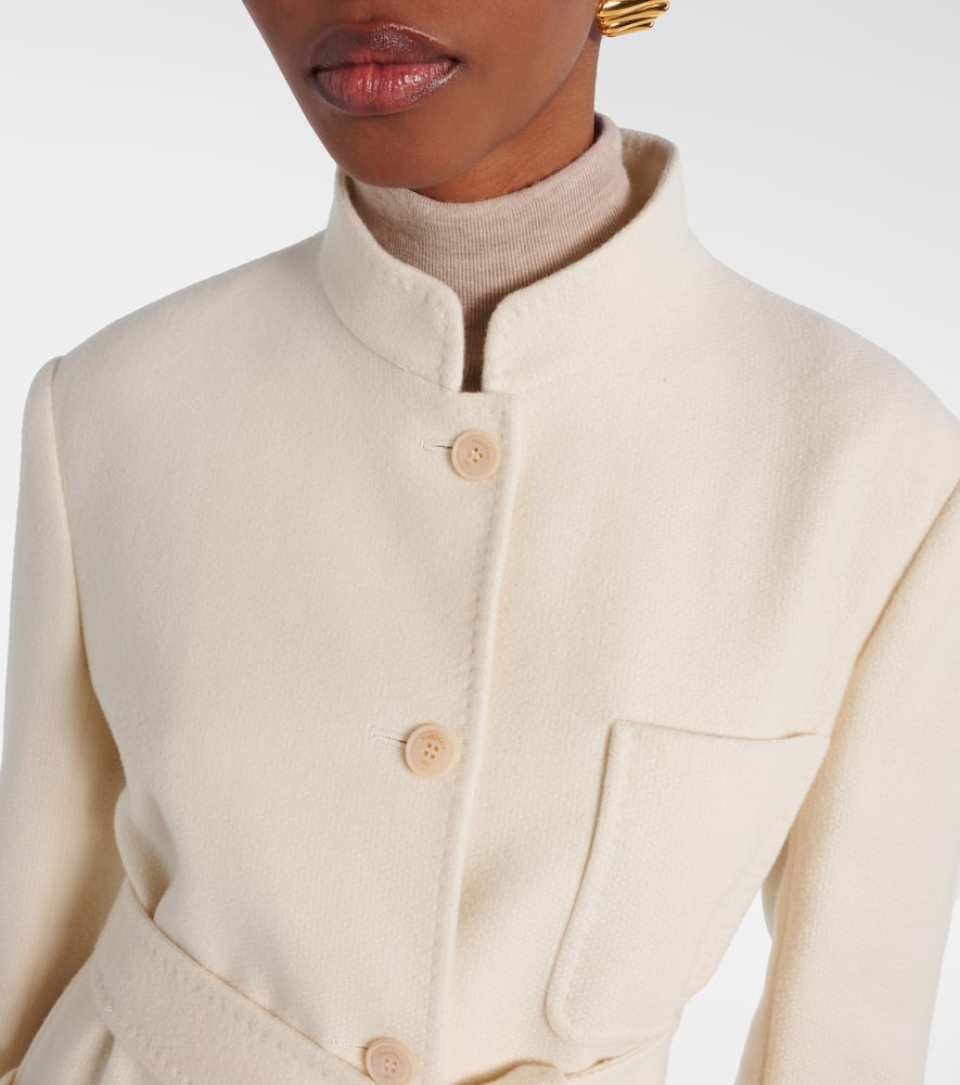 Max Mara Weste Dallas Aus Kaschmir In White