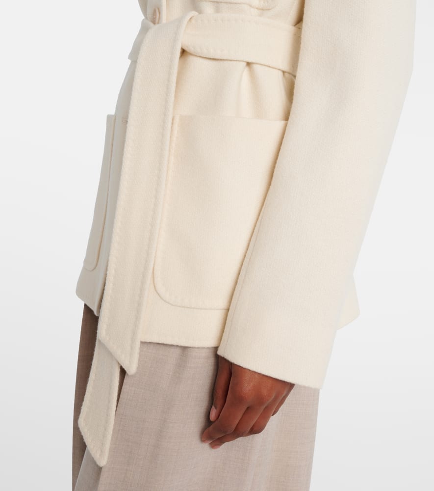 Max Mara Weste Dallas Aus Kaschmir In White