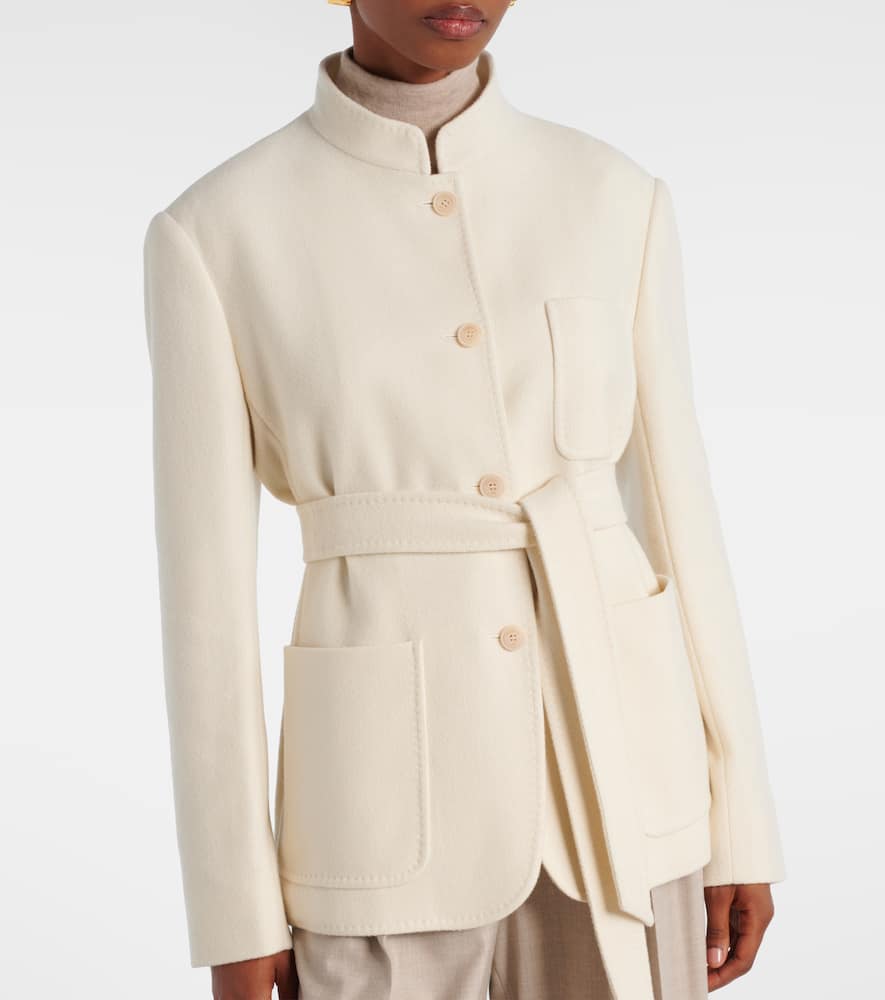 Max Mara Weste Dallas Aus Kaschmir In White
