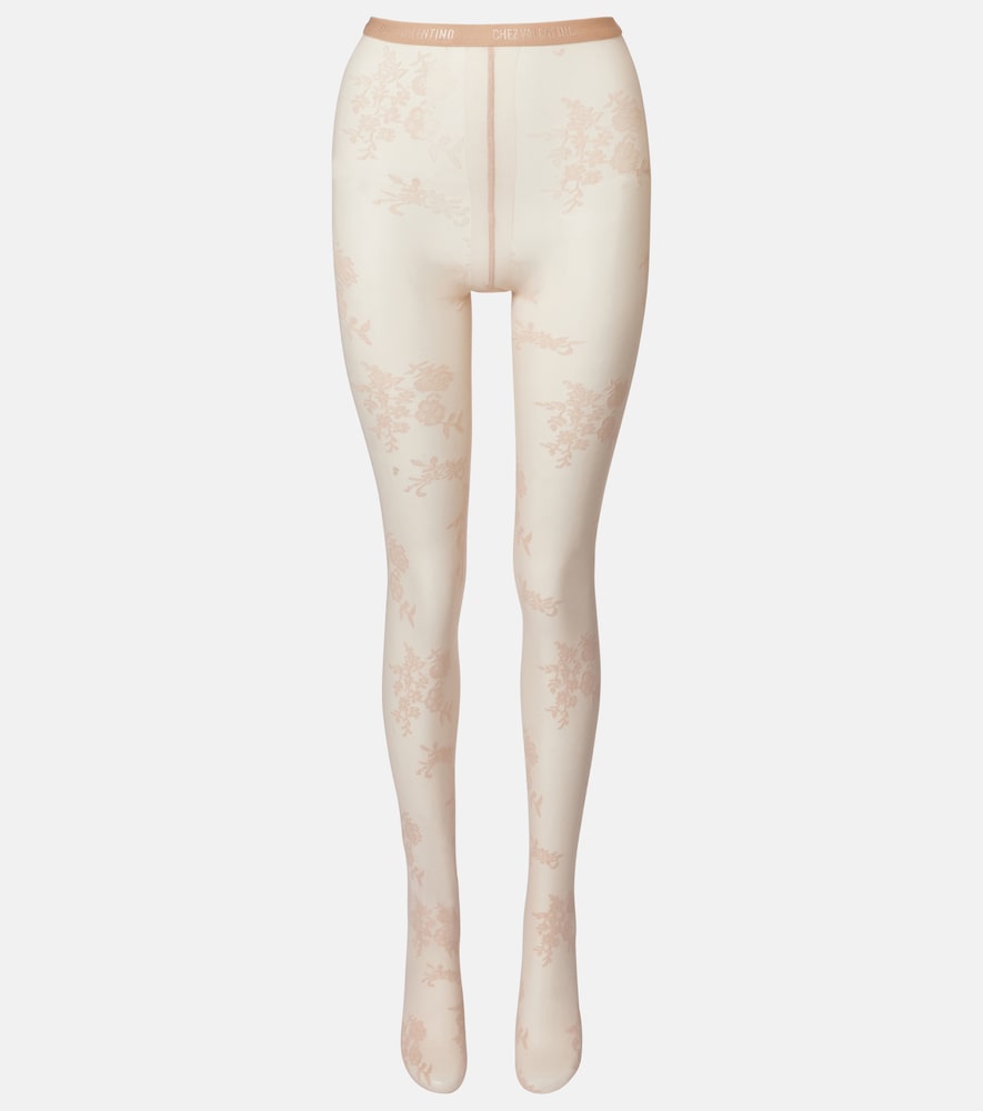 Valentino Floral tights