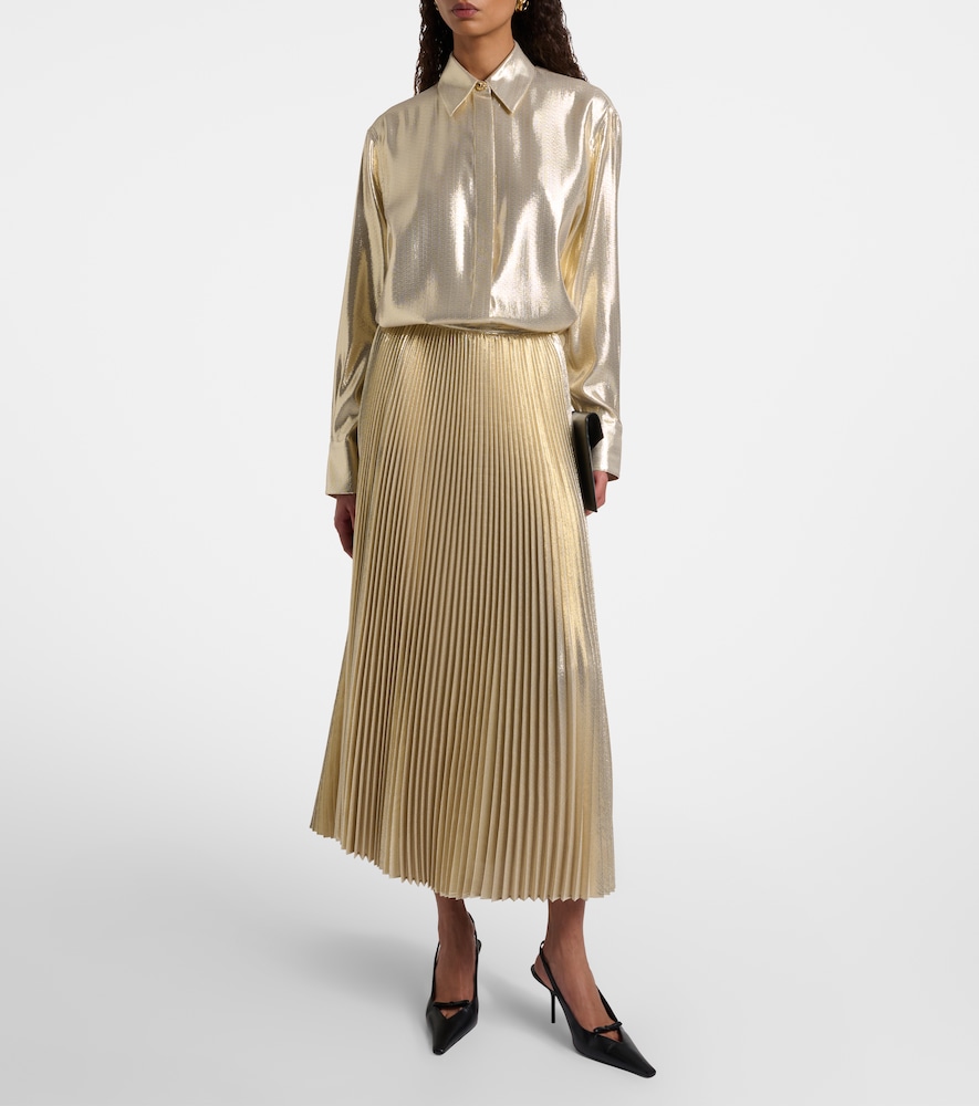  Joseph Joseph Essai Silk-blend Lame Midi Skirt 