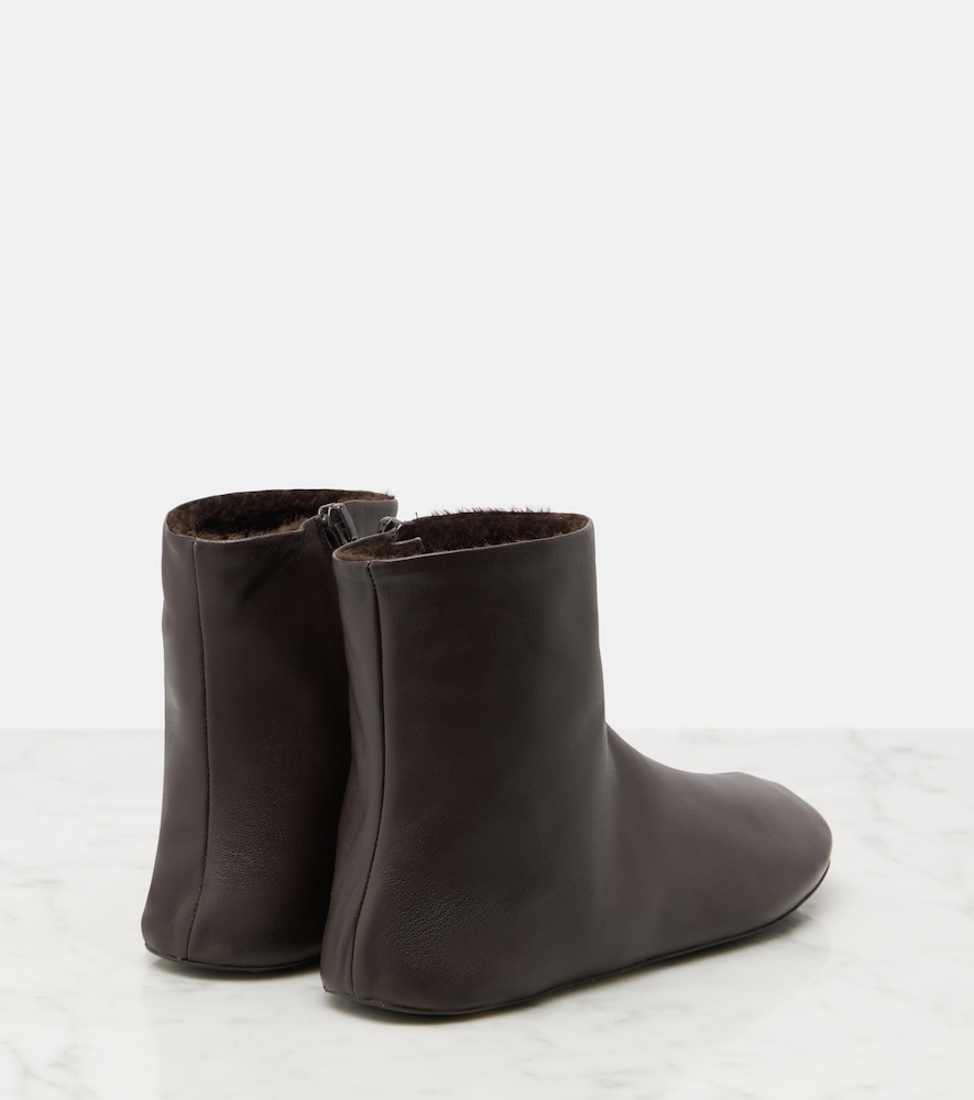  The Row The Row Ankle Boots Stella Aus Leder Mit Shearling 