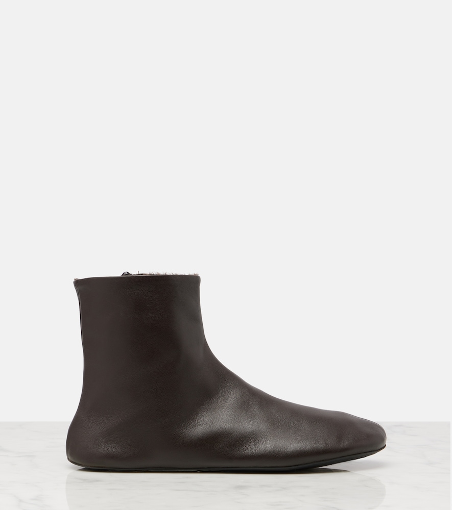  The Row The Row Ankle Boots Stella Aus Leder Mit Shearling 