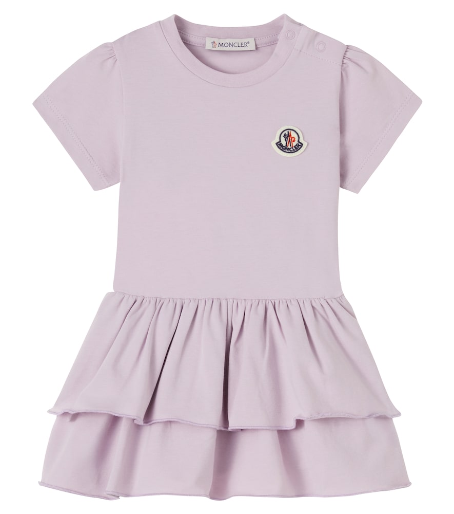 Moncler Enfant Purple Baby Logo Cotton Jersey Dress M Size 36 - Mytheresa