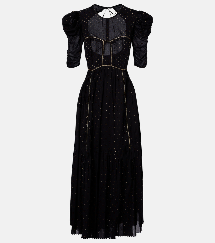 Marant Etoile Sichene polka-dot cotton maxi dress