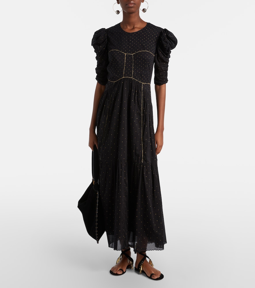  Marant Etoile Marant Etoile Maxikleid Sichene Aus Baumwolle 