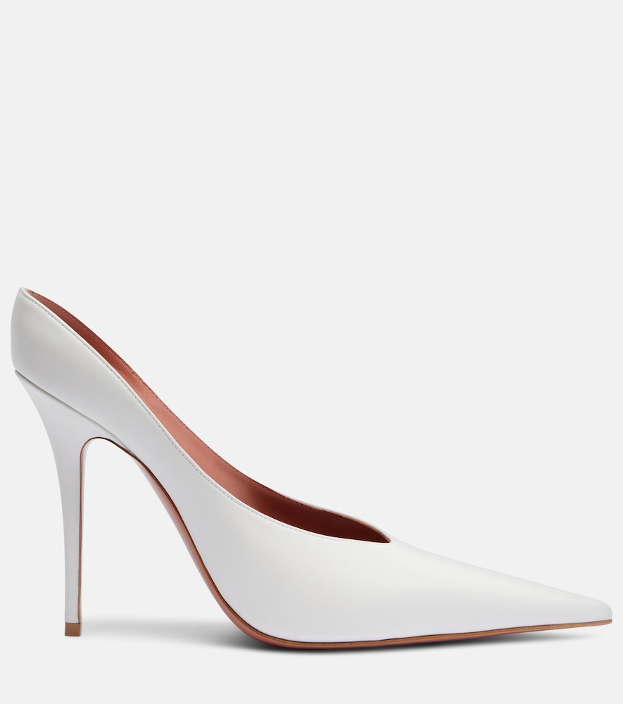  Amina Muaddi Amina Muaddi Anok Leather Pumps 
