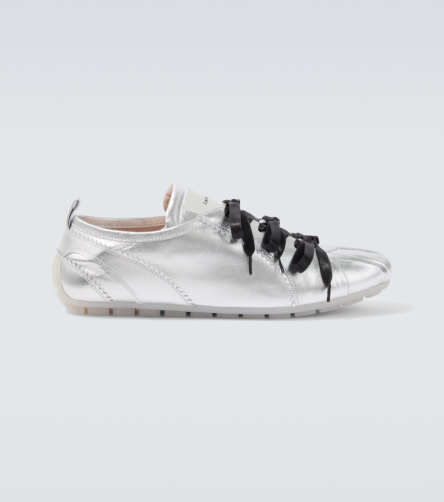 Simone Rocha Baskets Ballerina Grip en cuir mtallis 462 €