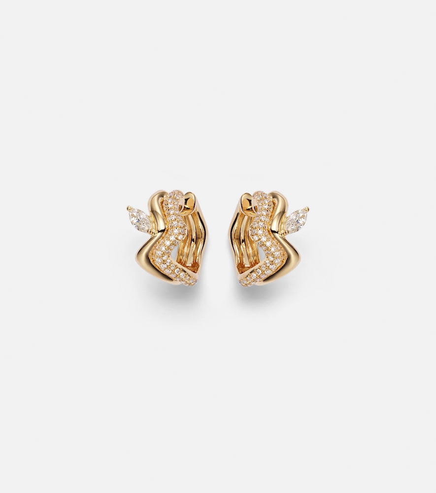 Shay Jewelry 18kt gold earrings with diamonds