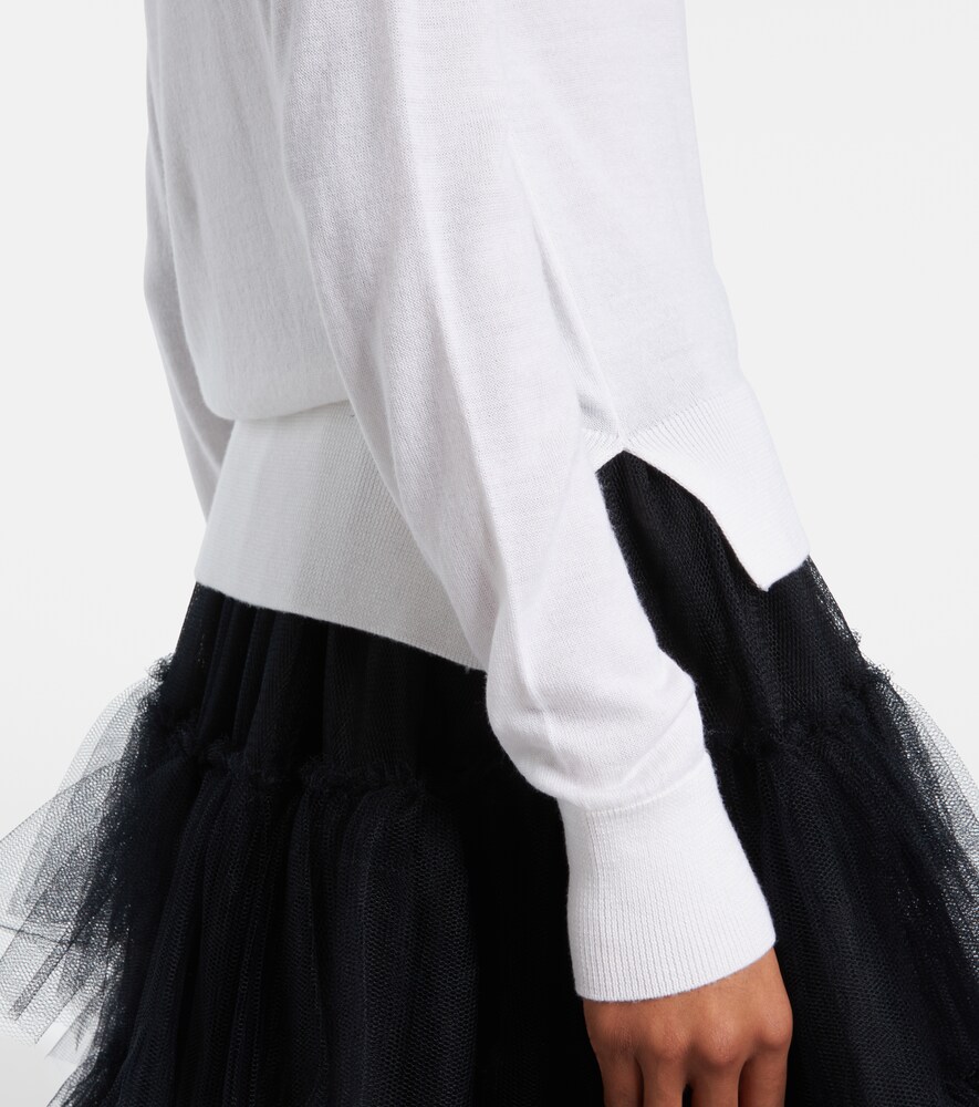  Simone Rocha Simone Rocha Cardigan Aus Wolle Und Seide Mit Zierperlen 