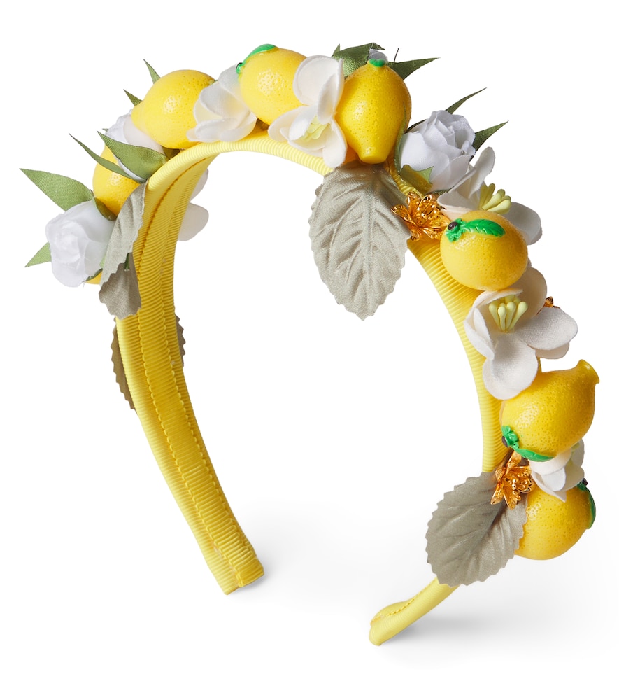 Monnalisa Yellow Embellished Headband - Mytheresa