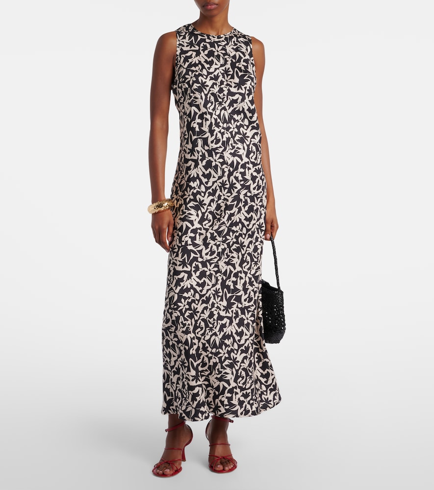  Asceno Asceno Valencia Printed Silk Twill Maxi Dress 