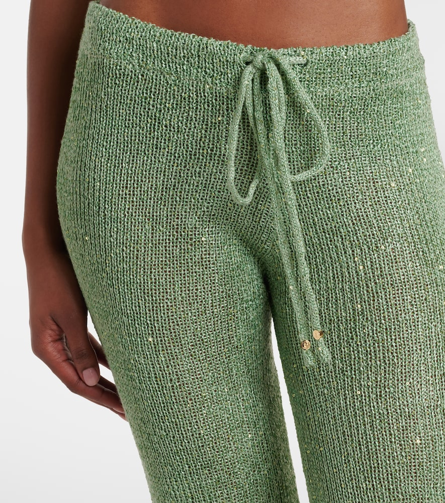  Bananhot Bananhot Liz Sequined Flared Pants 