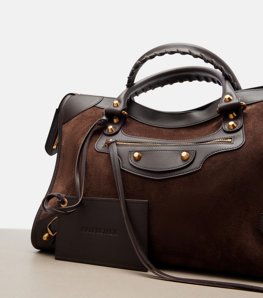  Balenciaga Balenciaga Tote Bag Le City Medium Aus Veloursleder Und Leder 