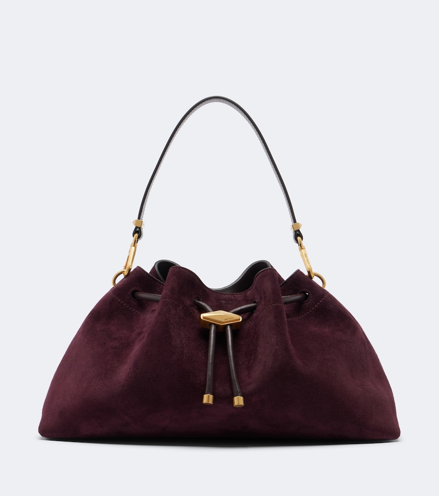 Borsa a secchiello Bon Bon Medium in suede