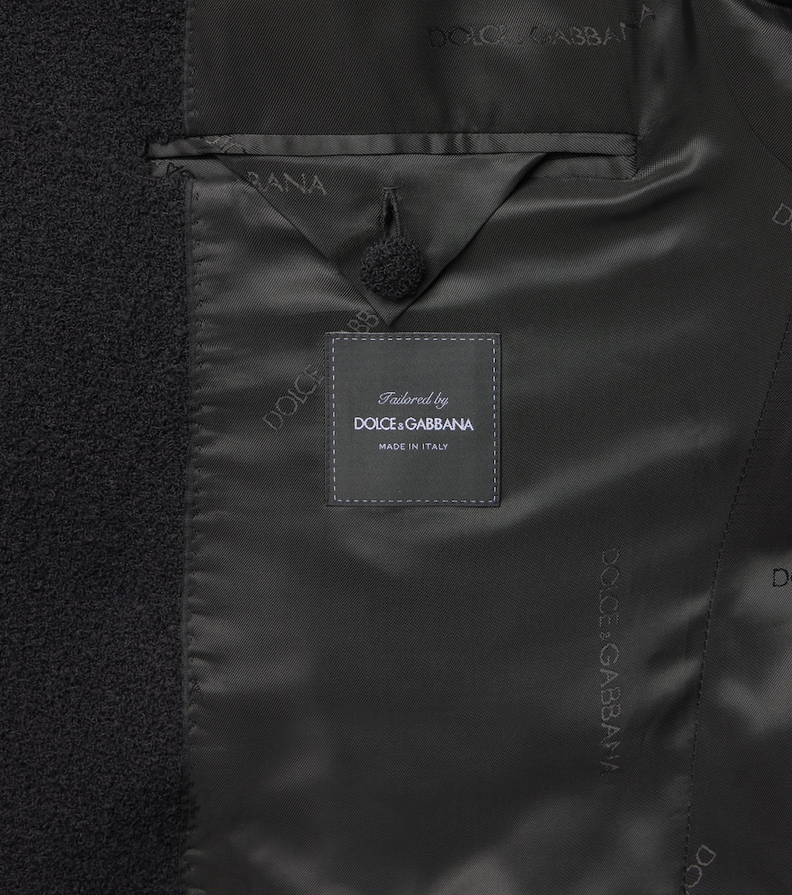 Dolce&Gabbana Dg Embellished Wool-Blend Tweed Blazer