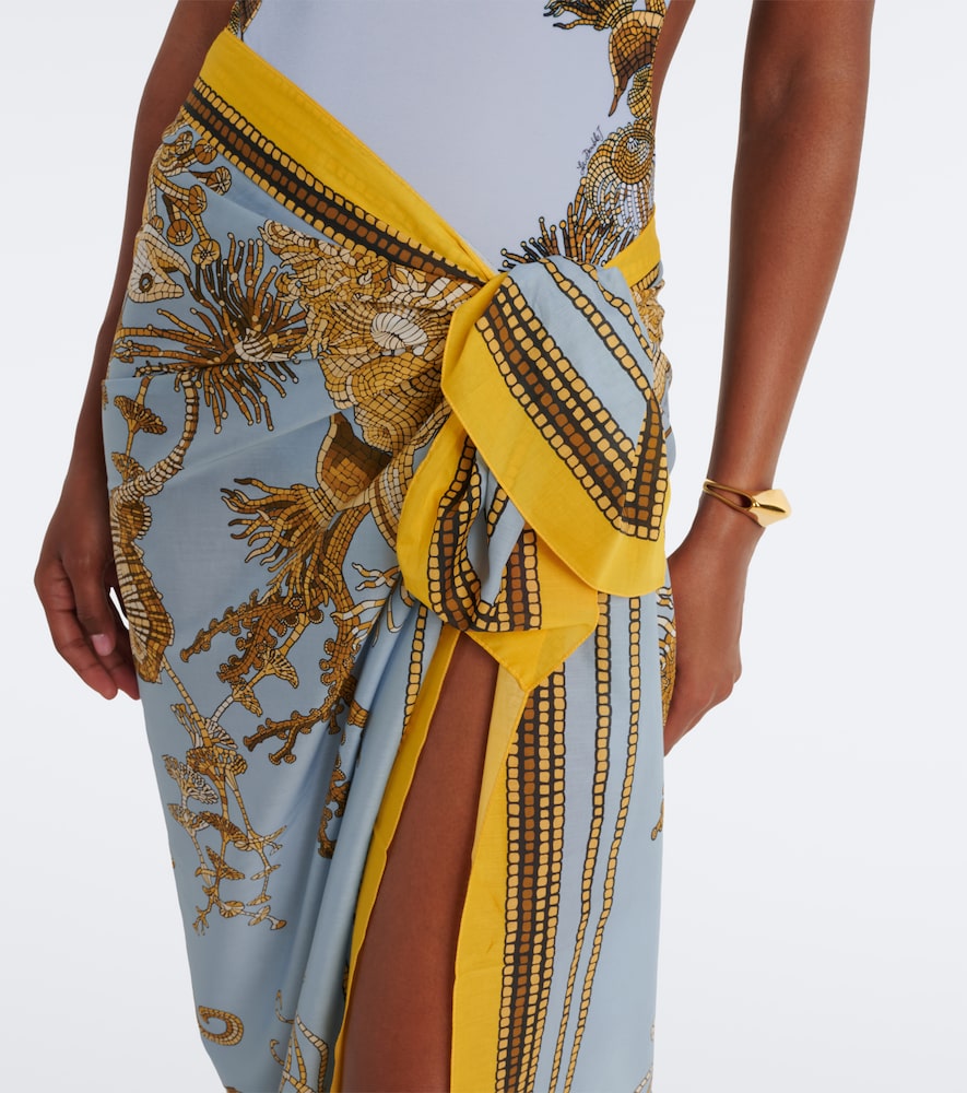 La DoubleJ Printed cotton beach cover-up | Thumbnail 4