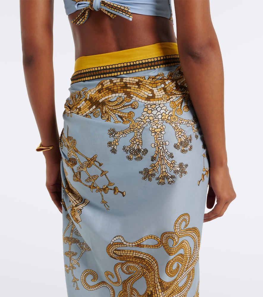 La DoubleJ Printed cotton beach cover-up | Thumbnail 3